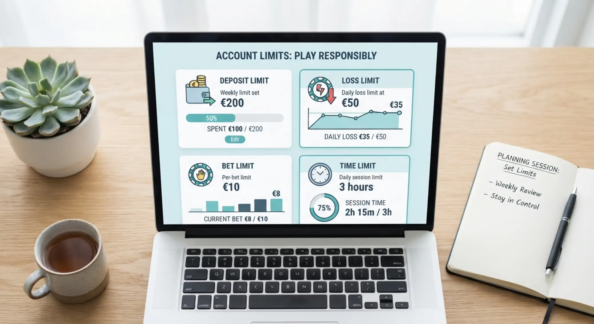 Infografika a játékos limitek típusairól