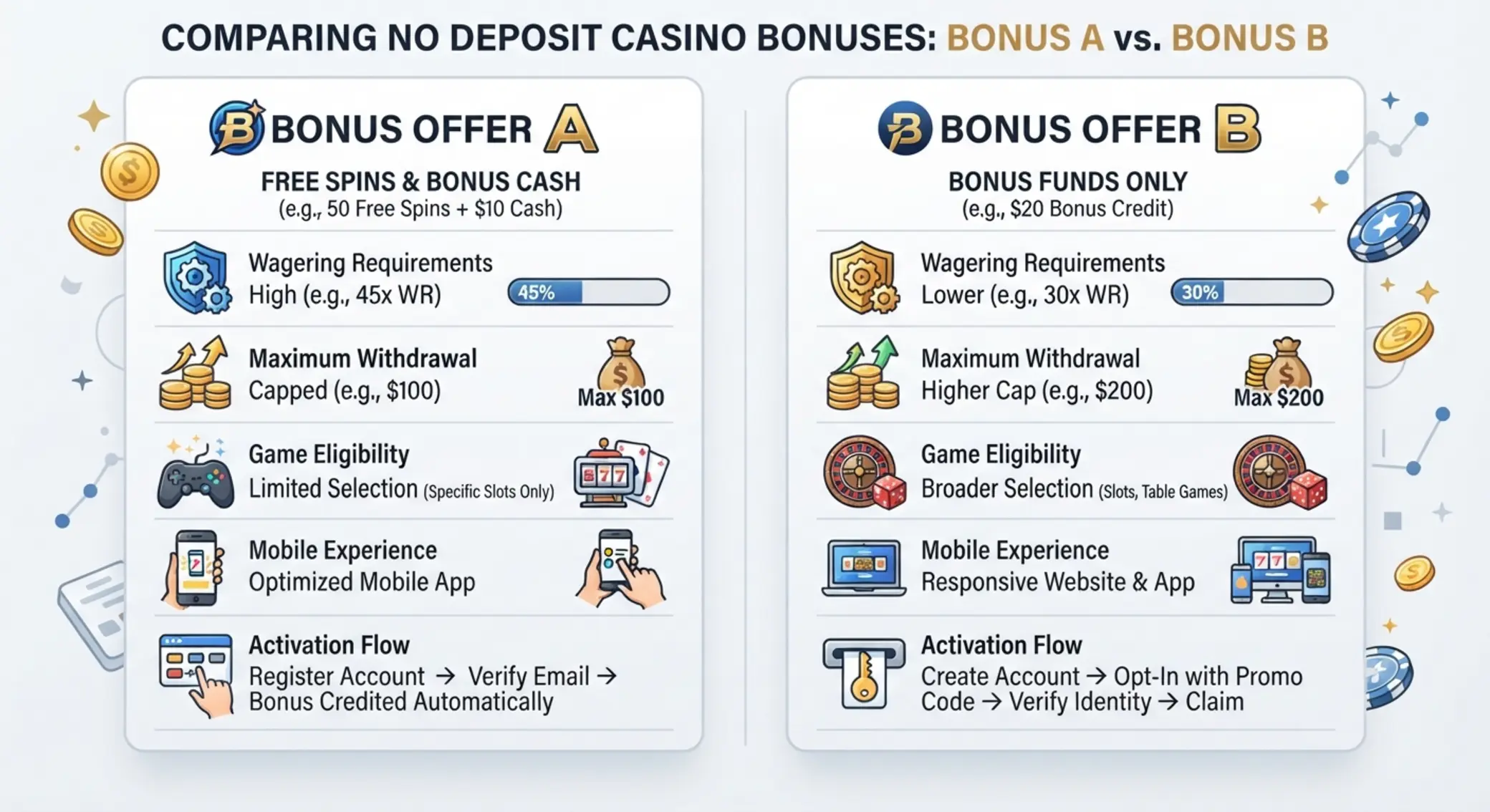 GGbet és Mostbet bónuszok infografika jellegű összehasonlítása
