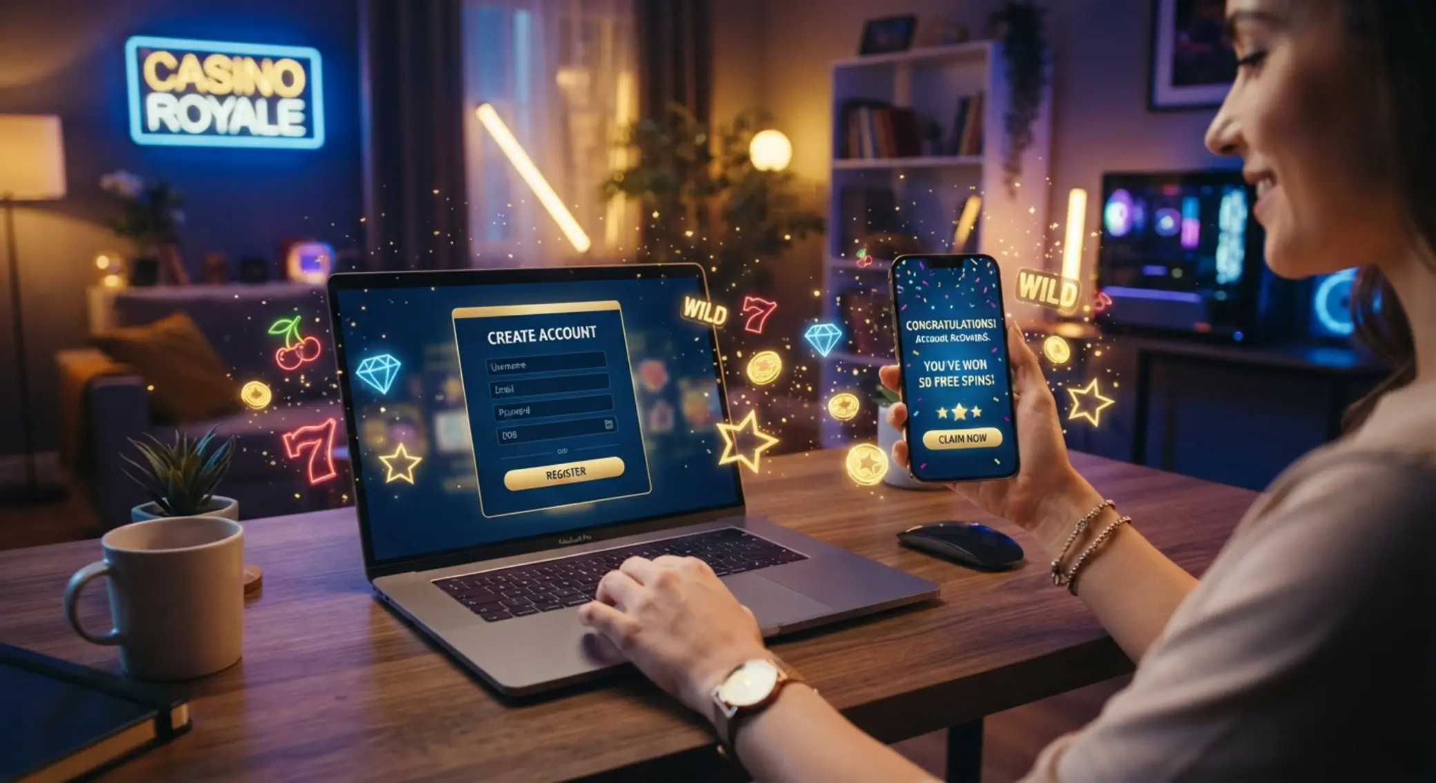 Online kaszinó regisztráció és ingyenes pörgetések
